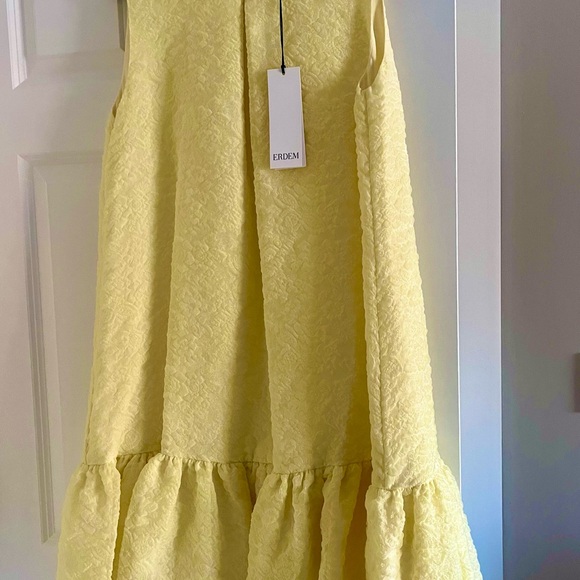 Brand new ERDEM Sunny Yellow Formal Dress, knee length - Picture 6 of 6